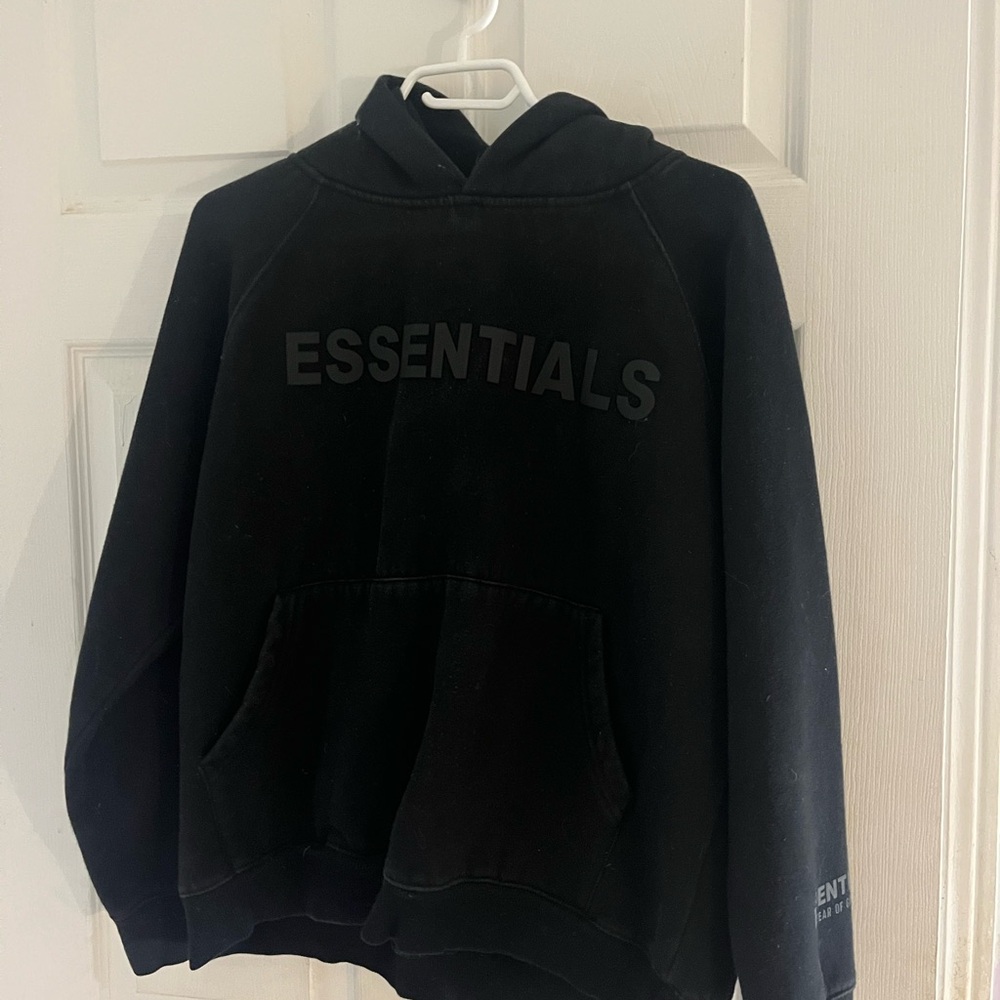 Essentials Black Unisex Sweater